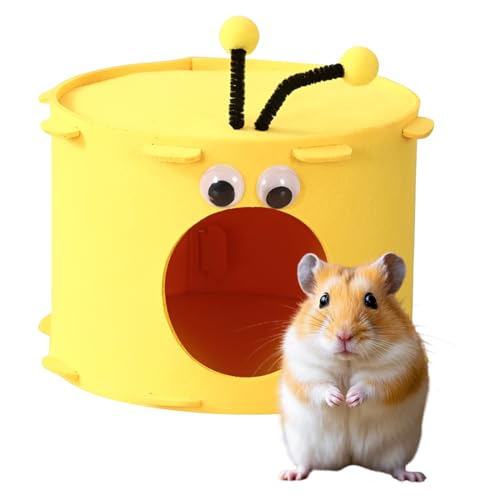 LEPGUYO Niedliche Hamster Höhle, Filz Atmungsaktive Kuschelhöhle – Abnehmbar & Waschbar...