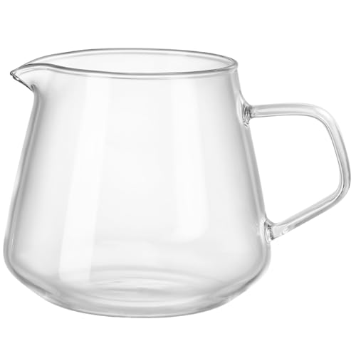 Alipis Easy Clean Heat Resistant Coffee Pot 650ml Glass Kettle Coffee Pouring Pot Home Supplies