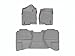 WeatherTech Custom Fit FloorLiners for Silverado 1500, Silverado 2500HD/3500HD, Sierra 1500, Sierra 2500HD/3500HD, Silverado - 1st & 2nd Row (4613061-460669), Grey