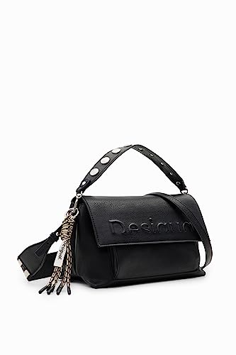 Desigual Bols_Half Logo Venecia 2, Across Body Bag Mujeres, Negro, Talla única