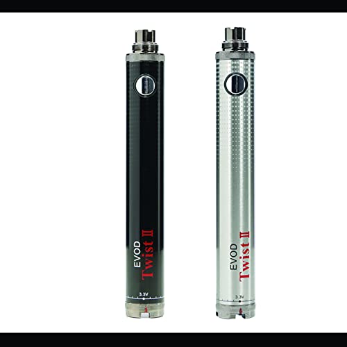 Vitavap' - Pack de 2 batteries Evod Twist 2 pour remplacer la Vision Spinner 2 - Sans tabac ni nicotine sans eliquide