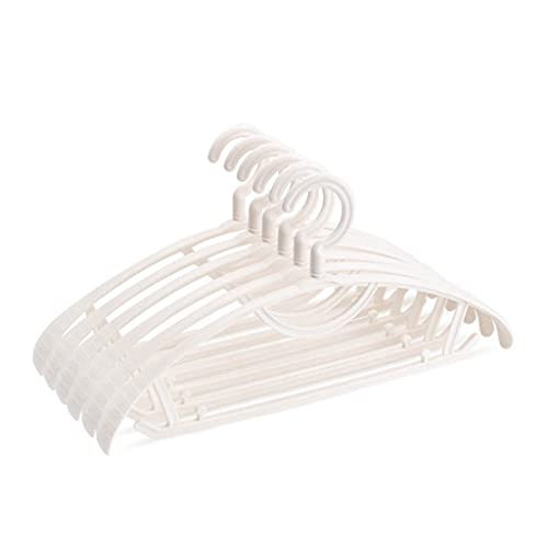 Cintre plastique épais antidérapant à épaule large x10