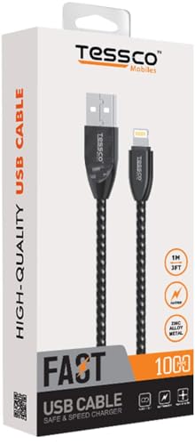 Image of Tessco (GU-333) 1 M Metal Cable for iPhone (IP5)
