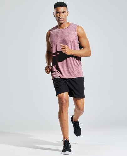 Image of MIER Men's Sleeveless Tank Top Dry Fit Workout Muscle Tee Shirt for Running Athletic Gym Sports Training, Moisture Wicking