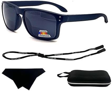 Polarized & Bifocal Reader Sunglasses for Men Women, Wrap Sports Sun Reading Glasses UV Protection - Image 2