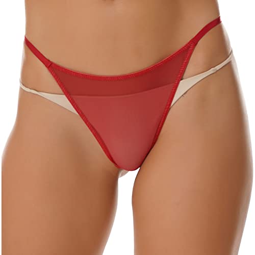 Perizoma da donna a vita bassa, mutandine trasparenti, micro intimo