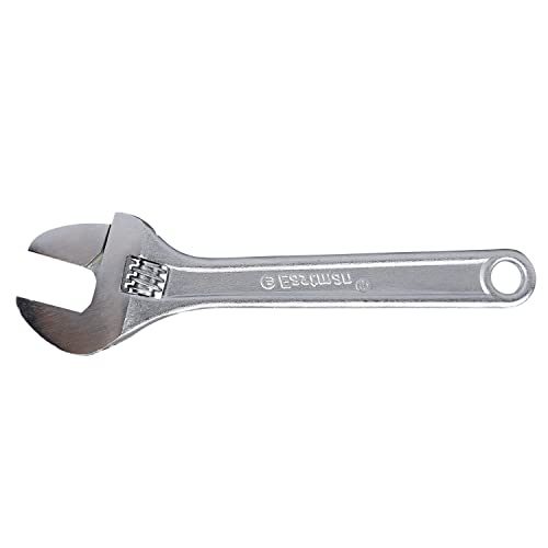 Image of Eastman Adjustable Wrenches Set Of 1Pcs, 10 /250 Mm, Phosphate Finish Fully Hardened And Tempered Plumbing Tools, Adjustable Wrench for All Nut Sizes, Black Phosphate Coating (E-2050)
