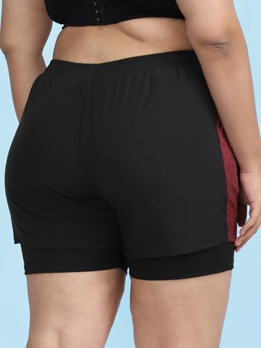 Image of CHKOKKO Gym Shorts for Women Workout Sports Running Quick Dry Fit Double Layer Inner Compression with Pockets Breathable Lightweight Wear