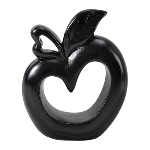 Yunmeryker Statue Pomme Sculpture Moderne Résine Figurine Art Déco Ornement Table Créatif Adaptée pour Cadeau Décoration Maison Chambre Salon Bureau...