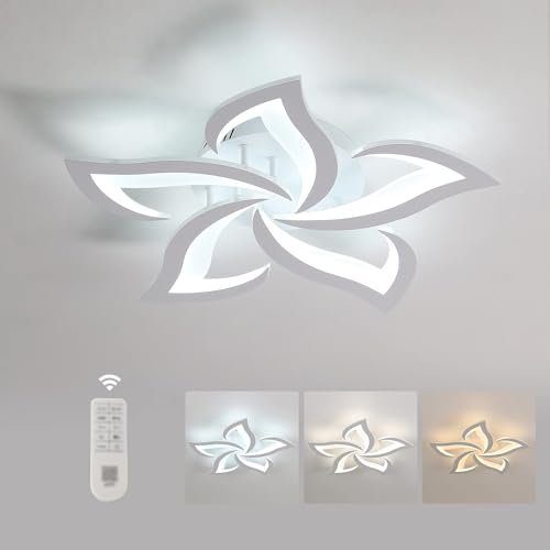 Comely Plafoniera LED Soffitto Dimmerabile, Lampada da Soffitto con Telecomando/APP, 40W 4700LM 3000K-6500K 60cm, Funzione di Memoria, Acrilico Moderna Plafoniera per Soggiorno Camera da Letto