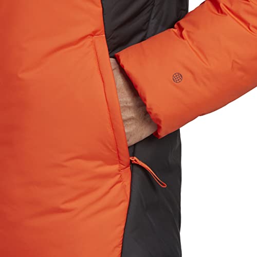 Image of adidas mens Bsc 3-stripes Puffy Hooded Jacket