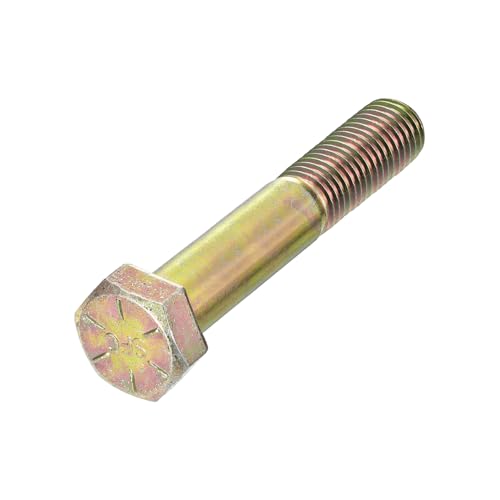 Image of METALLIXITY Hex Bolts (3 /4-10x4) 1Pcs, Carbon Steel Zinc Plated Partial Threaded, Coarse Thread UNC Hex Head Screw Bolt - for Furniture Repair, Yellow