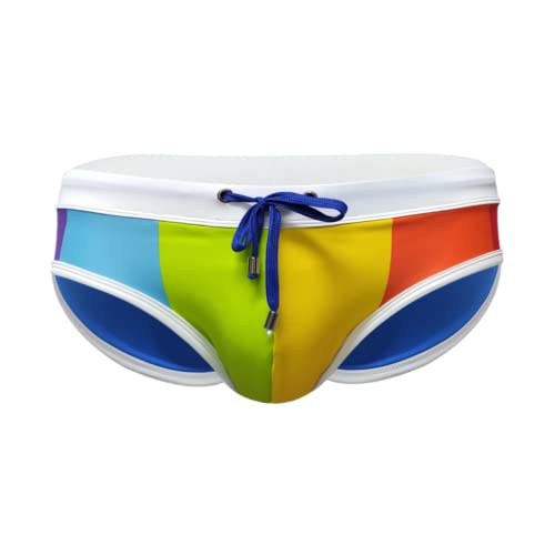 Top Spot Apparel Cuecas de natação masculinas com cintura baixa, ...