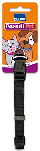 Parodi & Parodi Collare Cane in Nylon 2cm per 40cm, Collare per Cane in Nylon, Blu o Rosso, Misura 40 x 2cm