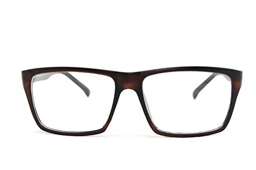 Image of Classic Unisex Squared Fashion Clear Lens Eye Glasses Frame Clear Lens Glasses Men Women