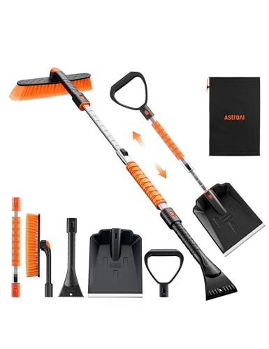 AstroAI 2" 1 Ice Scraper & Snow Shovel Kit, 47.2"