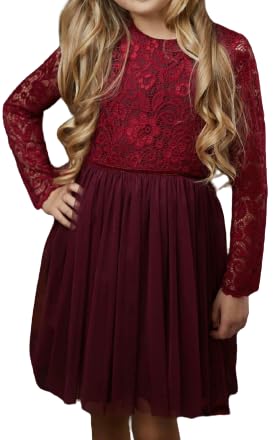 Robe tulle fille Jasmina dentelle sans démangeaison pour mariage