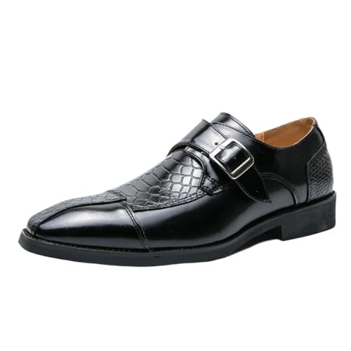 Luxury Business Casual Loafers for Men Hasp Leather Slip On Driving Formal Shoes