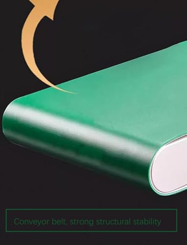 Cinta transportadora industrial de PVC verde para manejo eficiente de materiales 5