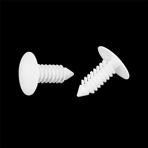 Image of 40pcs 6.5mm Hole Dia Plastic Bolt Rivets Fasteners Expansion Trunk Clips White for Honda