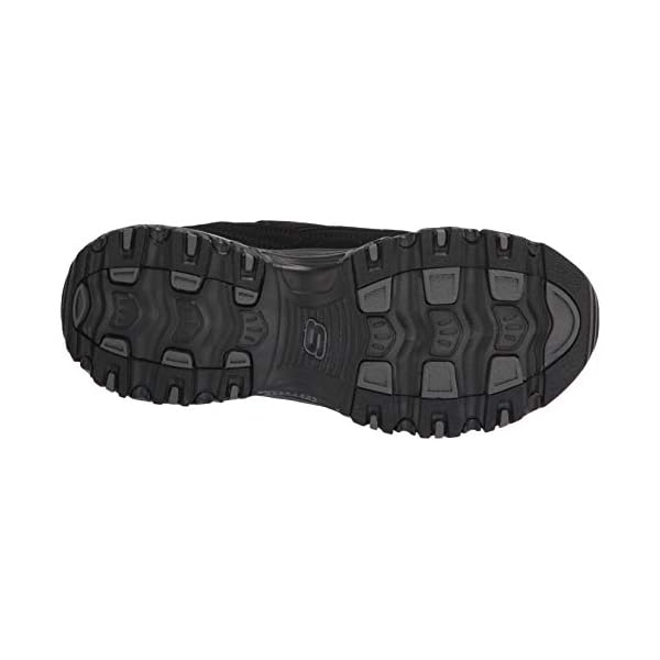Skechers womens Dlites-play Wide Fashion Sneaker, Black, 10 Wide US
