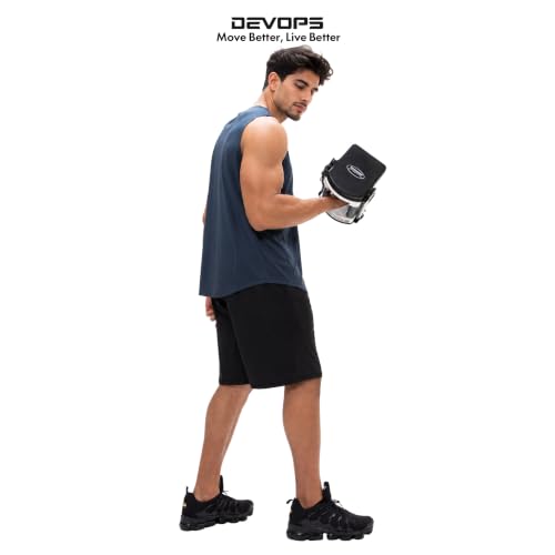 Image of DEVOPS Men's 2-Pack Loose-Fit 10 inch Workout Gym Shorts with Pockets