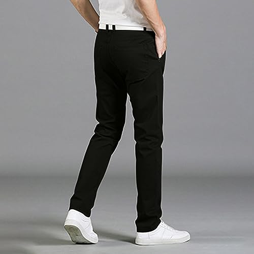 Men's Slim Fit Stretch Jeans Tapered Straight Leg Casual Chino Pants Trendy Outdoor Dailywear with Pocket2