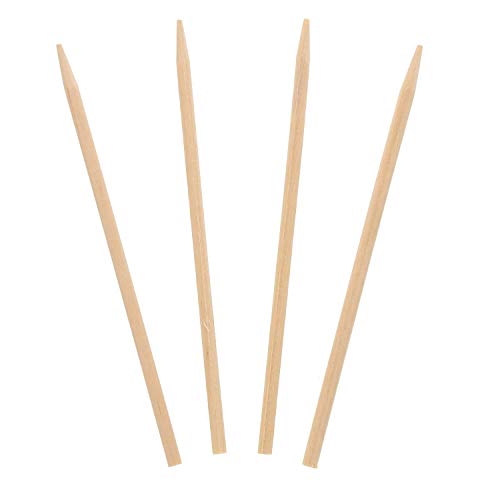 Royal 11.5 cm x 1 cm Wood Skewers for Grilling Meat, Satays, and Skewered Vegetables, Package of 1000