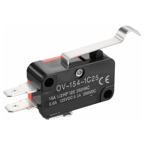 Micro interrupteur fin de course bouton-poussoir à rouleau 15A 250V V-154-1C25 marche-arrêt