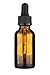 The Bottle Depot - 24 Pack - 1 oz Glass Bottle with Dropper - Clear Amber - 20-400 Neck Finish - Boston Round Bottles - UV Rays Protection