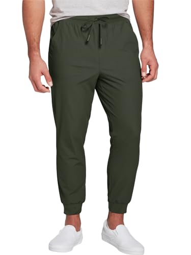 Runcati Calça de corrida masculina, esportiva, casual, com cordão, cintura elástica, leve, esportiva