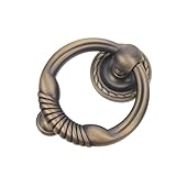 Hemobllo Türklopfer Ring aus Zinklegierung Haustürklopfer Europäisch Langlebiger Türbeschlag für Wohnhaus Büro und Hoteltür