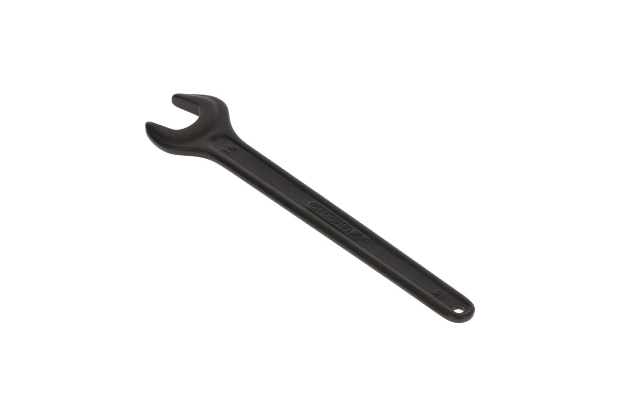 GEDORE Single Open-Ended Spanner 16 mm with Hanging Hole, High-Quality Vanadium Steel, Anti-Glare Look, Manganese Phosphated - Image 2