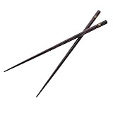 Yardenfun Massivholz Anti Rutsch Essstäbchen Wiederverwendbare Kochstäbchen Hochzeitsname Reis Multifunktionale Hand Für Einfach Faltbare Art Finger Sushi Geschirr Blumen Essstäbchen