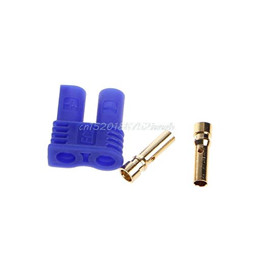 Isali 5 Sets EC2 2.0mm for RC Lipo Battery Connector Gold Bullet Banana Plug Male&Female #T026#