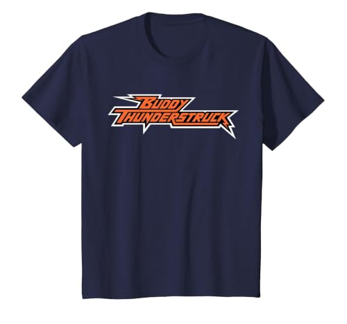 Buddy Thunderstruck T-Shirt, Youth, Navy Blue, Large