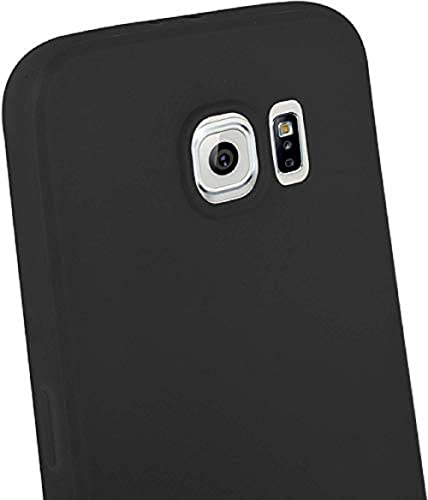 Image of Mobile Back Cover Case for Samsung Galaxy S6, G920I (Silicone Case|CameraProtection|Black SC1510)
