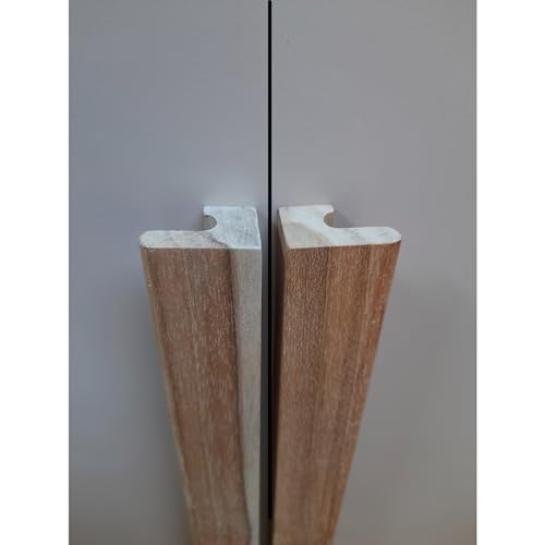 Image of Long Wardrobe Pull Handle 2532 Teak Wood (4 Inch)