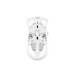 Tenko ARBITER Akitsu Medium Carbon Fiber Gaming Mouse - Ultra-Light 40g, Wireless 8K Polling, 30K DPI, PIXART 3950 Sensor, 60Hr Battery, LCD Receiver Display - White - Image 2