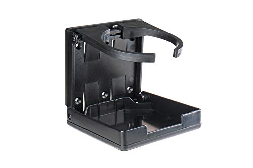 Portavasos Ajustable Plegable para Vehículos Negro miniatura 1