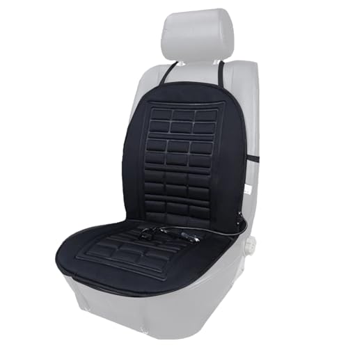 Funda de asiento de coche con calefacción, equipamiento de coche para clima frío | Alfombra calefactora de 12 V para coche con dos niveles, para remolques y camiones y sedán y recogida