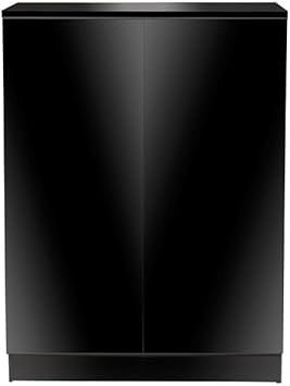 Aquatop Forza Premier 2-Door Cabinet for Standard 15 Gallon and 20 Gallon High Tanks, Black