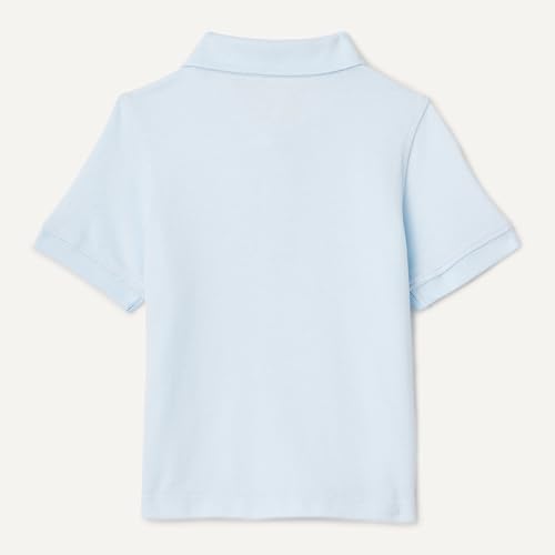 Image of Amazon Essentials Boys and Toddlers' School Uniform Short-Sleeve Pique Polo Shirts, Breathable Cotton, Button Closure