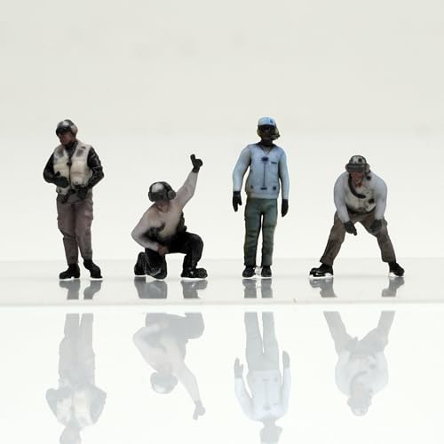 figreal 1/72 figura pintada US Navy Flight Deck Crew miniatura 1