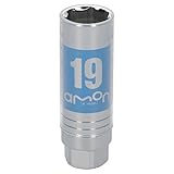 エーモン(amon) アルミホイール用薄口ソケット(キズ防止カバー付) 19mm 差込角サイズ12.7mm 8838