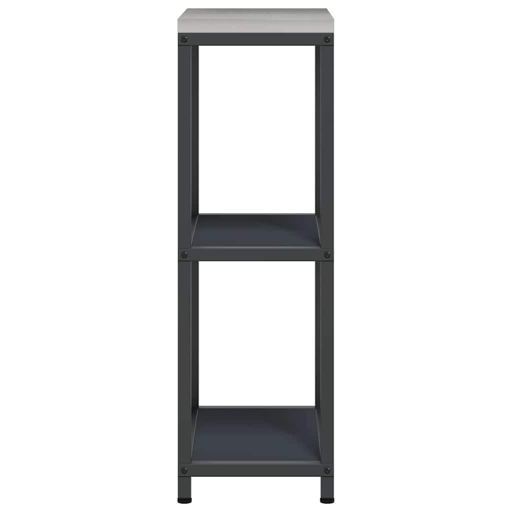 Küchenregal Standregal, 30 x 50 x 92 cm, Küchenaufbewahrung aus Stahl in Anthrazit, stabiles Metallregal für Küchenutensilien, platzsparendes Design für Moderne Küchenorganisation