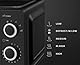 ROYALTY LINE, 20L 700W Mikrowelle Schwarz RLMWO3818-BLK – Effiziente Leistung, 6 Leistungsstufen, Auftaufunktion, 30-Minuten-Timer, kompaktes und ästhetisches Design für moderne Küche, 18/10 Steel