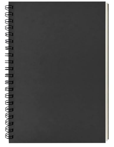 A4 Sketch Books Sketch Pads Hard Back Cover Spiral Bound Sketch Pad160gsm Paper 60 Pages (A4-1Pack)