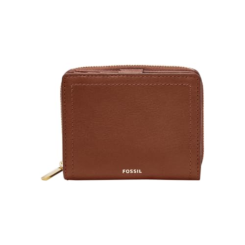 Fossil Geldbörse für Frauen Logan, Leder Multifunktion braun 11,1 cm L x...