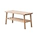 liuchanxiu Scarpiera Piano Sgabello in Faggio su Cui Sedersi Colore del Legno Multifunzione Fence Panca Portaoggetti Aperta 70,8x31x38cm